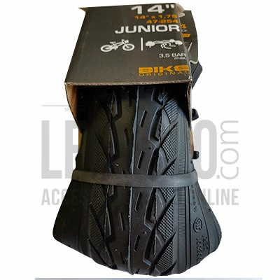 BIKE ORIGINAL Pneu 14 X 1.75 Pouces Pour Vélo Enfant Tringles Souples – Image 2